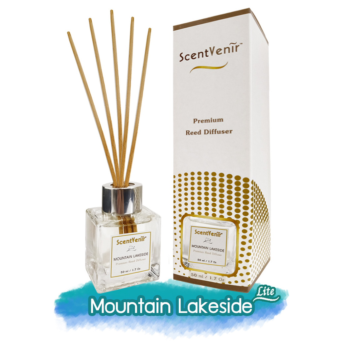 ScentVenir (Lite) ก้านหอม กระจายกลิ่น น้ำหอมปรับอากาศ กลิ่นเมาเท่นเลคไซด์ สูตรไลท์ 50 ml.