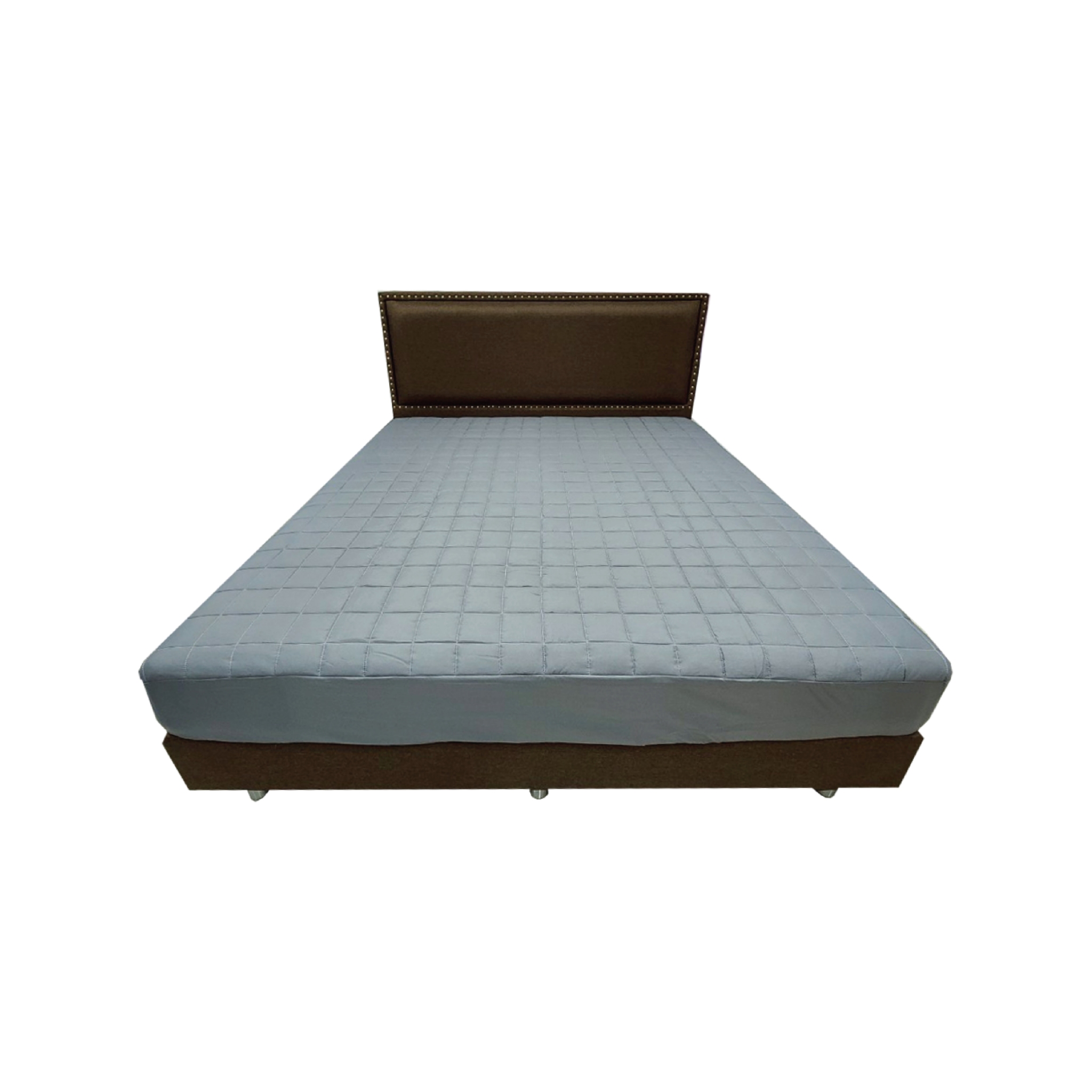 SANTA BEDDING ผ้ารองกันเปื้อน คลุมรัดมุมสีเทา 6 ฟุต 01