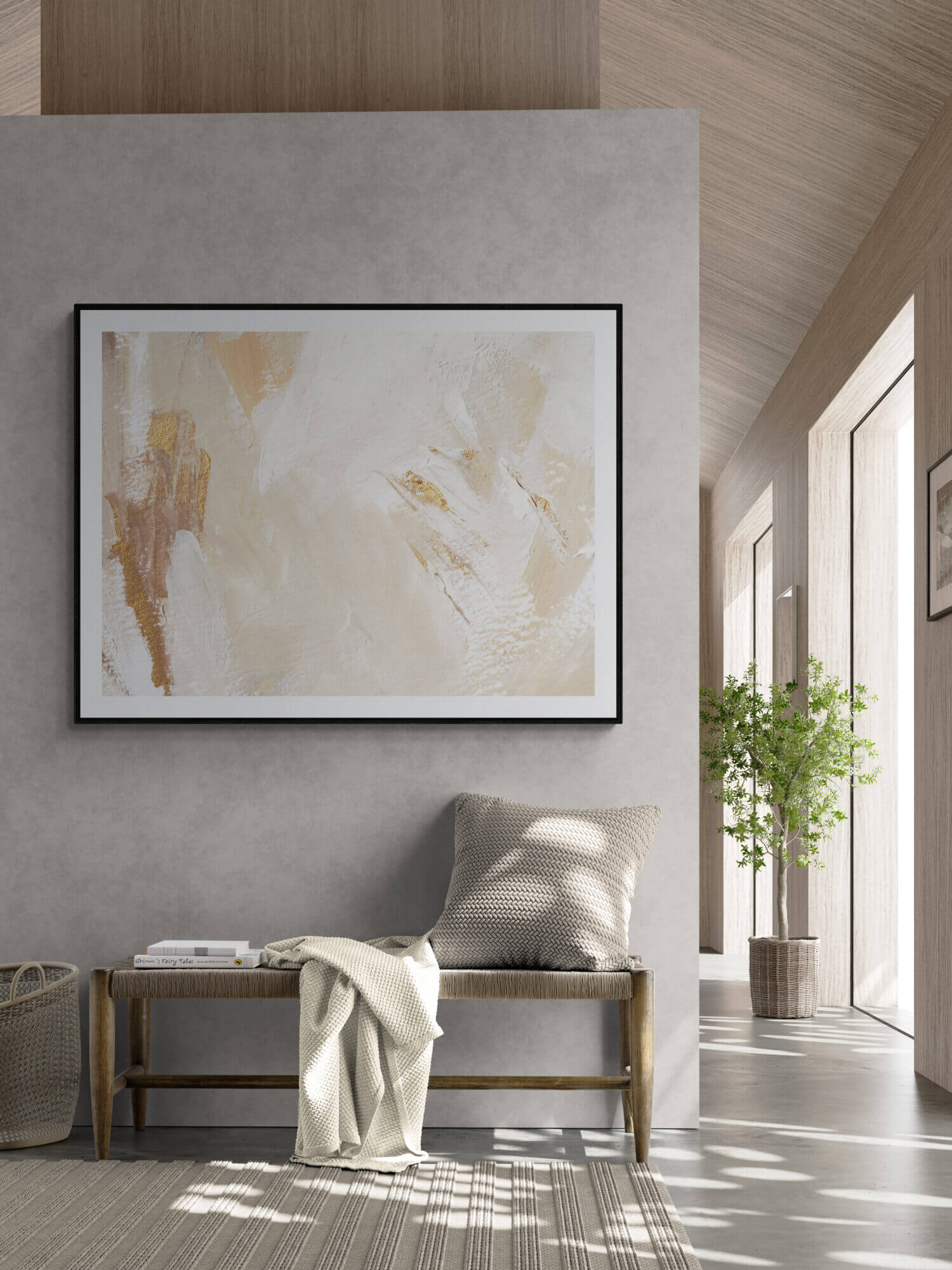 Pennello รูปแต่งบ้านพร้อมกรอบ Art Abstract-1